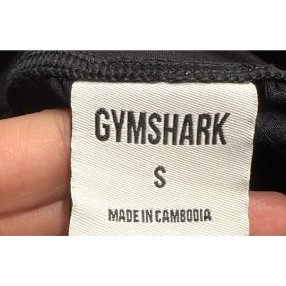 Gymshark Tapered Leg Pants Men’s Size Small Pull On Textured Black Athletic Zip - Picture 9 of 10
